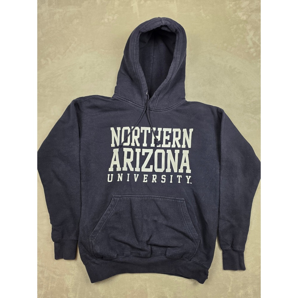 MV Sport Hoodie Mens L Blue Northern Arizona University NAU Sweatshirt Faded Y2K